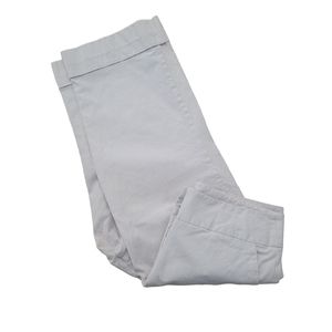 Sandro Sportswear Women's Beige White‎ Striped Cropped Pants Size 10
